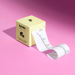 Jednorazové samolepiace pravítko na obočie