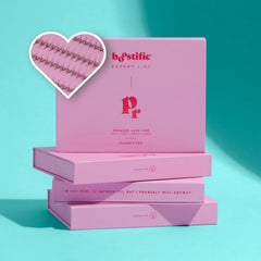 Laser-Wrapped Promade lashes - medium wide fans 2D 0.10