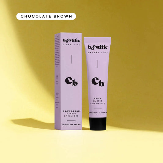 Chocolate brown brow hybrid cream dye