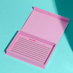 Laser-Wrapped Promade lashes - medium wide fans 2D 0.10